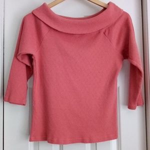🛒3 /$25 🛒Liz Claiborn raglan boat neck pink top